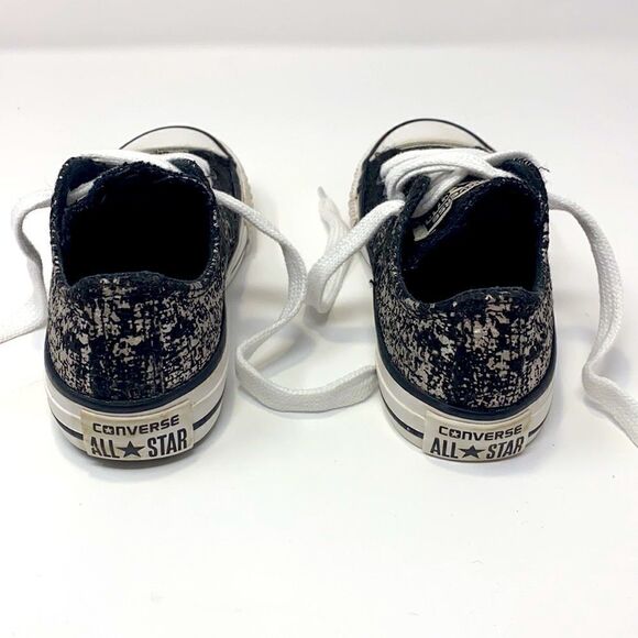 Converse All Star Unisex Sneakers Black & Silver - Picture 7 of 11